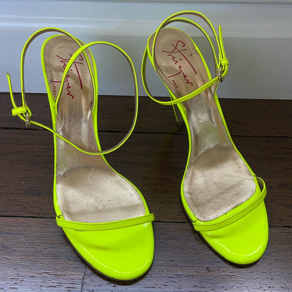 Walter Steiger size 40 neon yellow. Worn once
